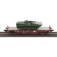 70055 H0 2er Set Schwerlastwagen Rmms 3960 mit zwei Panzern, DR, Ep.IV Thumbnail 3