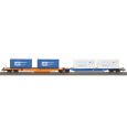 77059 H0 Doppeltragwagen Sdggmrs 744 vier Containern 'CHS', DBAG, Ep.VI Thumbnail 1