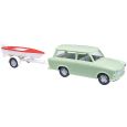 53213 H0 Trabant P601 Universal Kombi mit Bootsanhänger, Bj. 1966 Thumbnail 1