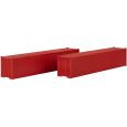 182154 H0  40' Container, rot, 2er-Set Thumbnail 1