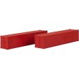 182154 H0  40' Container, rot, 2er-Set Thumbnail 2