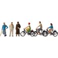 12484 H0 Passanten und Radfahrer. Um 1 Thumbnail 1