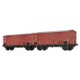 48572 H0 2er Set Spitzdachwagen Fc, FS, Ep.II Thumbnail 1