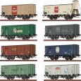 50937 H0 8er Set gedeckte Güterwagen G10 'Traditionsmarken', DB, Ep.III, AC Thumbnail 1