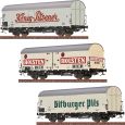 50941 H0 3er Set gedeckte Güterwagen Tnf 'Biermarken', DB, Ep.III, AC Thumbnail 1