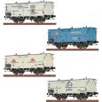 50947 H0 4er Set gedeckte Güterwagen 'Milchwagen', DB, Ep.III, AC Thumbnail 1