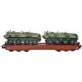 NW 22128 H0 Schwerlastwagen Samms 4860 mit 2 SPW 60 PA, DR, Ep.IV Thumbnail 1