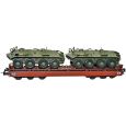 NW 22129 H0 Schwerlastwagen Sas 4850 mit 2 SPW 60 PA, DR, Ep.IV Thumbnail 1