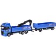 315265 H0 Iveco S-Way LNG Pritschen-Hängerzug mit Ladekran "Reinert Logistic" Thumbnail 1