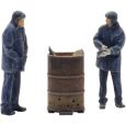 5870048 H0 Bahnarbeiter mit Feuertonne (2x) Thumbnail 1
