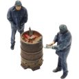 5870048 H0 Bahnarbeiter mit Feuertonne (2x) Thumbnail 2