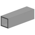 500254 Quadratrohr, 35 cm lang, 6,3 mm Kantenl.-1/4. 2 Stück Thumbnail 1