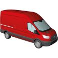 54500 H0 Ford Transit Kastenwagen, Rot Thumbnail 1