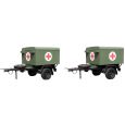 NA 88341 H0 Anhänger HL 10 Kasten TPE FSA, militär Sanka (2 Stück) Thumbnail 1