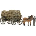 387.619 H0 Leiterwagen Heuernte mit Pferd und Figur Thumbnail 1