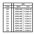 120 Plastik-Streifen 0,5 x 0,5 x 350,0 mm (10 Stück) Thumbnail 2