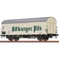 50984 H0 Gedeckter Güterwagen Tnfhs38, DB, Ep.III 'Bitburger', AC Thumbnail 1