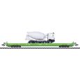 47402 H0 Niederflurtransportwagen Bauart Saadkms mit Fahrmischer, BUG, Ep. VI Thumbnail 1