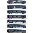 6260065 N 7er Set Personenwagen mit Steuerwagen 'Nightjet', ÖBB, Ep. VI Thumbnail 1