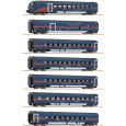 6270065 N 7er Set Personenwagen mit Steuerwagen 'Nightjet', ÖBB, DC-Sound Thumbnail 1