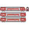 6220144 H0 3er Set Doppelstockwagen mit Steuerwagen, DB AG, Ep. VI, AC-Digital Thumbnail 1