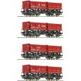 6600202 H0 4er Set Muldenkippwagen Fans 128, DB AG, Ep. VI Thumbnail 1