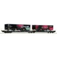 6600170 H0 Doppeltaschen-Gelenkwagen mit LkW-Aufliegern Sdggmrs 738/T3000e Thumbnail 1