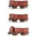 6600088 H0 3er Set Offene Güterwagen L, FS, Ep. II-III Thumbnail 1