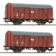 6600151 H0 2er Set Gedeckte Güterwagen Gs, NS, Ep. IV Thumbnail 1