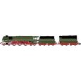 HN2665S N Dampflok 02 0201-0, chromgrüne Farbgebung, Ölfeuerung, DC-Sound Thumbnail 1