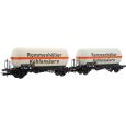 HR6644 H0 2er Set Gaskesselwagen Zgs, DB, Ep. IV 'Rommenhöller Kohlensäure' Thumbnail 1