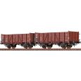 48450 H0 2er Set offene Güterwagen Om21, DB, Ep. III Thumbnail 1