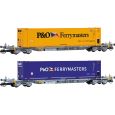 HN9760 TT 2er Set Containertragwagen 'P & O Ferrymasters', Ep. VI Thumbnail 1