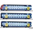 70065 H0 3er Set Doppelstockwagen mit Steuerwagen, SBB, Ep. V Thumbnail 1