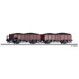 01106 TT 2er Set Offene Güterwagen Omm 55, DB, Ep. III Thumbnail 1