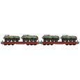 NW 22220 H0 2 tlg. Set Schwerlastwagen Samms 4860 Militärtransport NVA Thumbnail 1