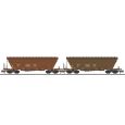 L260220 N 2-tlg. Set Getreidetransportwagen Uagpps, Bulgarien, braun, Ep. V-VI Thumbnail 1