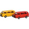 013093-005 H0 MiniKit: Volkswagen (VW) T3 Bus ginstergelb und feuerrot, 2 Stück Thumbnail 1