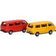 013093-005 H0 MiniKit: Volkswagen (VW) T3 Bus ginstergelb und feuerrot, 2 Stück Thumbnail 2