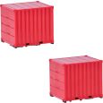 053594-004 H0 2x 10ft Container, rot Thumbnail 1