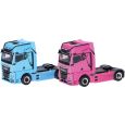 319195 H0 Set WOMAN & MAN eTGX GX Zugmaschinen, 2achs, hellblau und pink Thumbnail 1