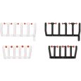 054843 H0 80 Signallichter orangetransparent mit schwarzen und weißen Sockeln Thumbnail 1