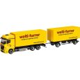 319355 H0 Mercedes-Benz Actros Bigspace Wechselkoffer-Hängerzug "Welti-Furrer" Thumbnail 1