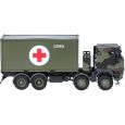 747219 H0 Iveco Trakker 8x8 mit 20 ft. Container "Bundeswehr / Rotes Kreuz" Thumbnail 3