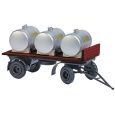 53328 H0 IFA HL 80 Anhänger, Wernesgrüner Pilsner mit 3 Fässern Thumbnail 1