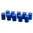 51618 H0 10 Stück 220l Fässer Fass Chemiefass "Gefahrstoffe" blau Thumbnail 1