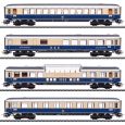 40852 H0 4er Set Personenwagen 'Rheingold', Tin Plate, DB, Ep. III