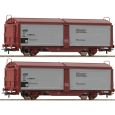 6600257 H0 2er Set Schiebewand-/-dachwagen, SJ, Ep. IV Thumbnail 1
