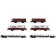 6600334 H0 6er Display Rangierbahnhof offene Güterwagen, DB, Ep. IV Thumbnail 1