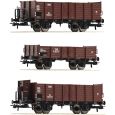 6600250 H0 3er Set offene Güterwagen, ÖBB, Ep. III-IV Thumbnail 1